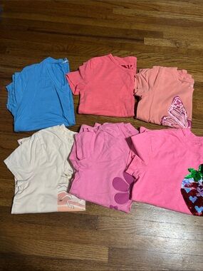 Lot of 6 girls size 10-12 and size 8 shirts